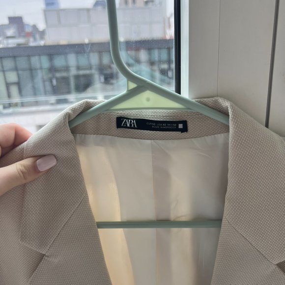 Zara Beige Suit Blazer - Oversize, Men/Women, with tag, 52 size - Picture 2 of 4